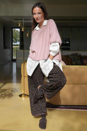 Scamp Leopard Demi Bloom Pant Coffee Bean /11 